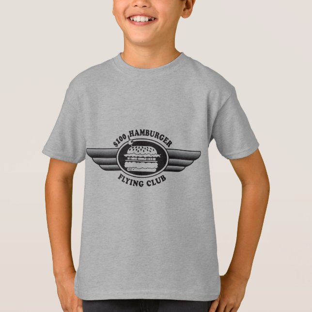 T-shirt Hamburger de 100 dollars - Flying Club (Devant)