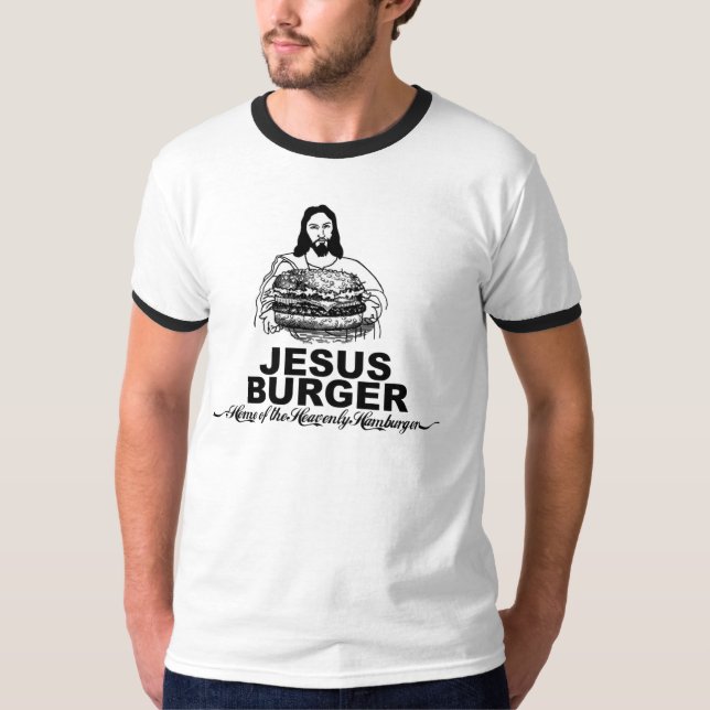 T-shirt Hamburger de Jésus (Devant)