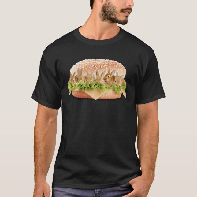T-shirt Hamburger de lapin (Devant)