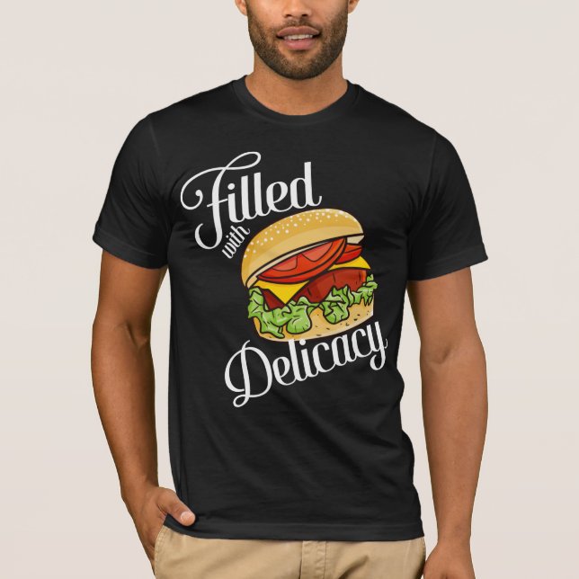 T-shirt hamburger Delicacy (Devant)