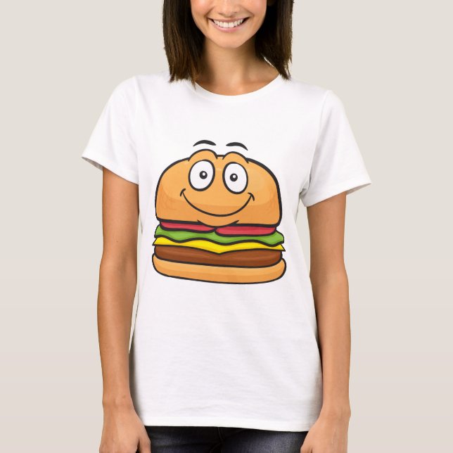 T-shirt Hamburger Emoji (Devant)