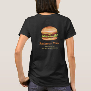 T-shirt Hamburger Fast Food Diner Company Logo Et Informat