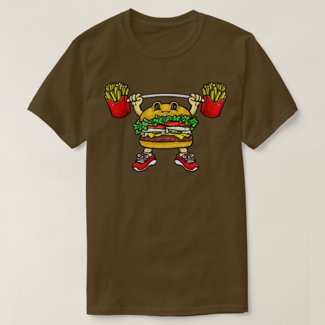 T-shirt Hamburger Fries (Design devant)