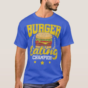 T-shirt Hamburger Fromage Burger Manger Champion Distorsio