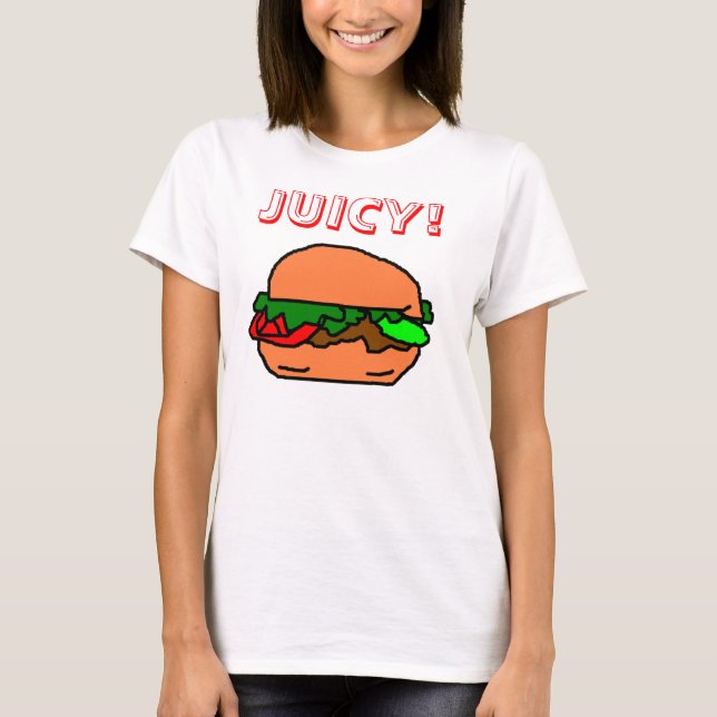 T-SHIRT HAMBURGER JUTEUX ! (Devant)