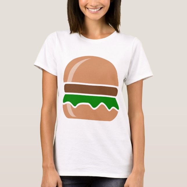 T-shirt Hamburger restauration rapide un sandwich (Devant)