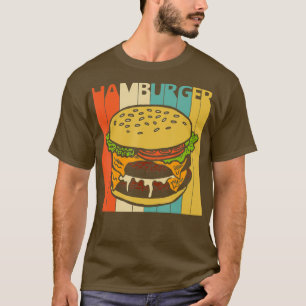 T-shirt Hamburger rétro vintage