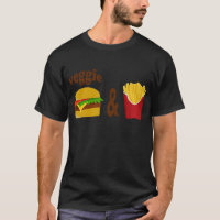 Hamburger végétarien et fritures