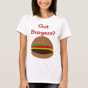 T-shirt Hamburgers obtenus ? ?  Cadeaux/chemises drôles