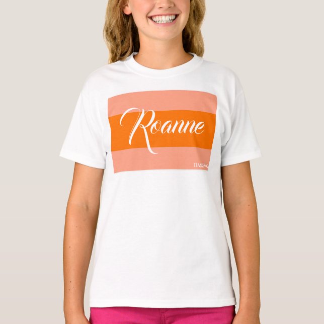 T-shirt HAMbWG - Chemise T pour enfants - Bandes orange (Devant)