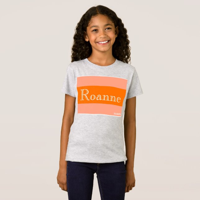 T-Shirt HAMbWG - Chemise T pour enfants - Bandes orange (Devant entier)