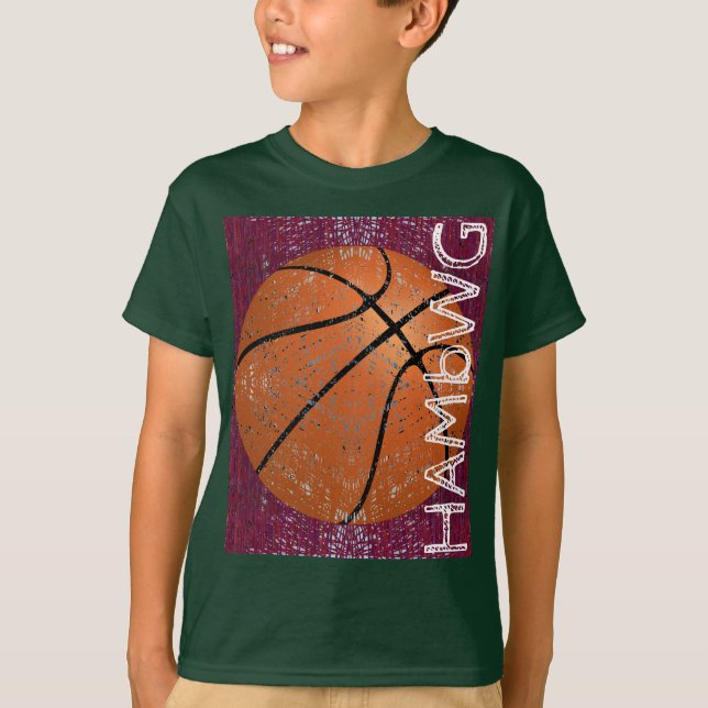 T-shirt HAMbWG - Chemise T pour enfants - basket-ball (Devant)
