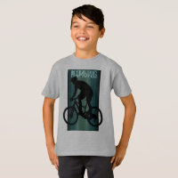 HAMbWG - Chemise T pour enfants - Vélo Turquoise
