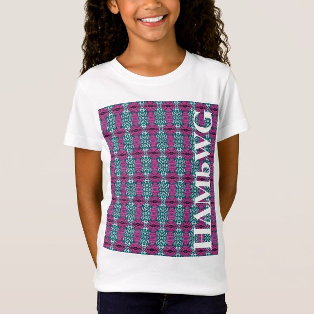 T-Shirt HAMbWG - Chemise T pour fille - Turquoise violet (Devant)