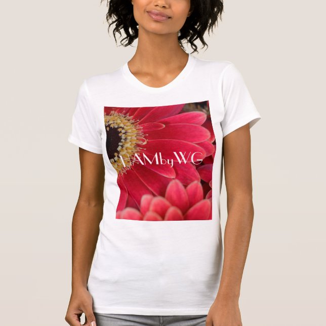 T-shirt HAMbyWG - Faisceaux de Gerber rose (Devant)