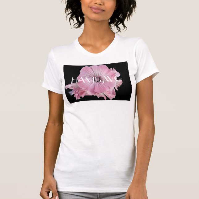T-shirt HAMbyWG Fleur rose pâle (Devant)