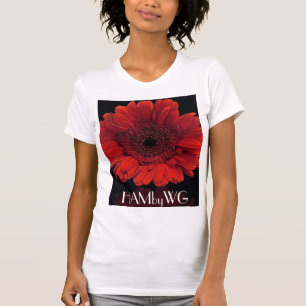 T-shirt HAMbyWG - Red Gerber Daisy