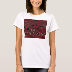 T-shirt HAMbyWG - T Chemise - Rouge - Musique