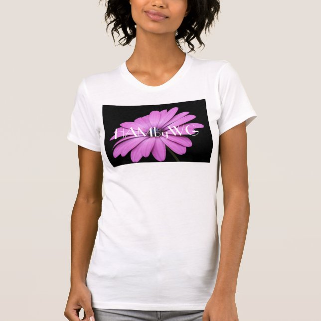 T-shirt HAMbyWG Violet Purple Daisy (Devant)