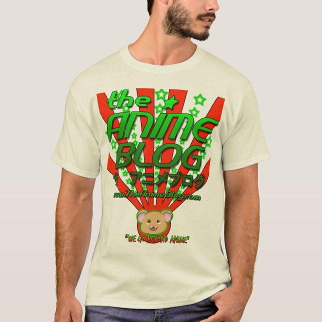 T-shirt Hamchan vert M-petit (Devant)