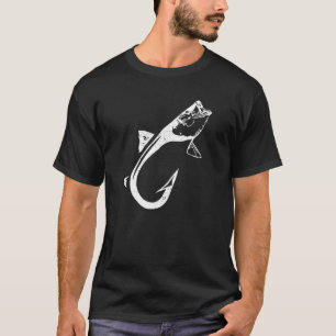 T-shirt Hameçon de pêche cool Snook Fish Crochets de pêche
