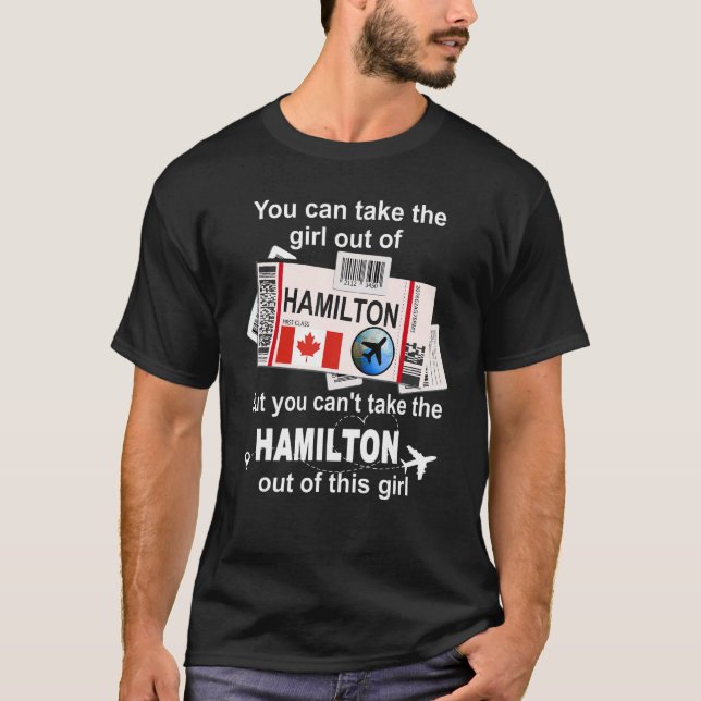 T-shirt Hamilton Boarding Pass Hamilton Girl Hamilton (Devant)