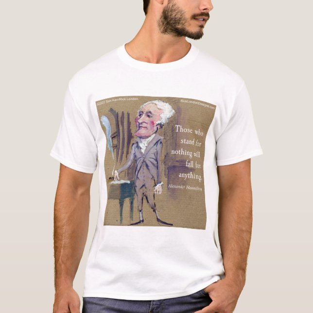 T-shirt Hamilton Fall For Anything (Oeuvres D'Art) (Devant)