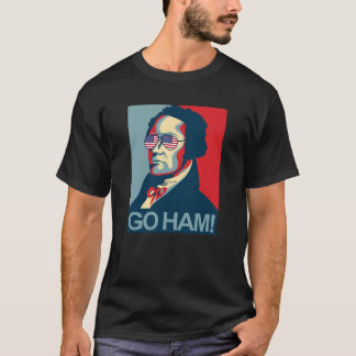 T-shirt Hamilton utilisant des lunettes de soleil des