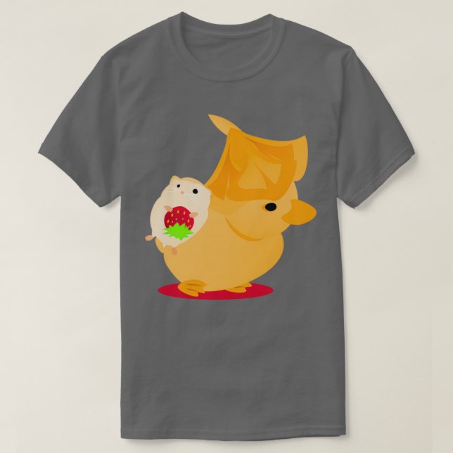 T-shirt Hammam fraise et canard à fleurs (Design devant)