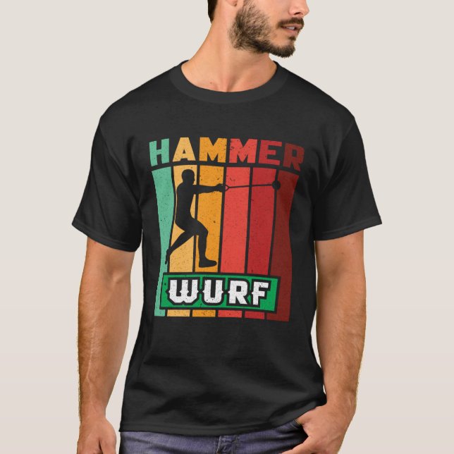 T-shirt Hammer throw athletics hammer thrower sport (Devant)