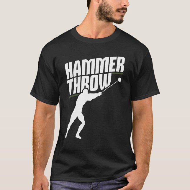 T-shirt Hammer Throwing Throw Thrower Track Field Athletic (Devant)