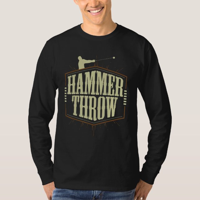 T-shirt Hammer Throwing Throw Thrower Track Field Athletic (Devant)