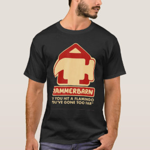 T-shirt Hammerbarn Si tu frappes un Flamant rose tu es par