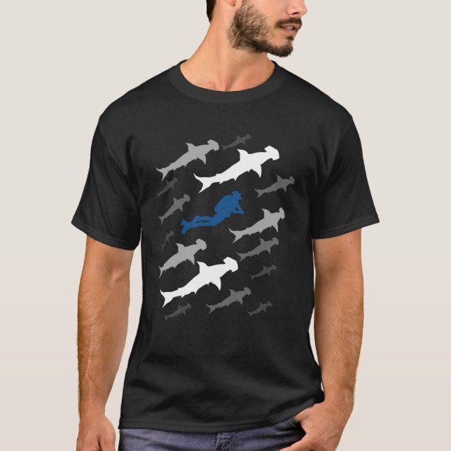 T-shirt Hammerhai Diver pour Plongée Plongée Plongée Plong (Devant)