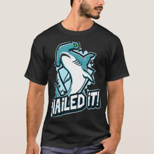 T-shirt Hammerhead Sharks Garçons Papa Joke NAILED IT Shar