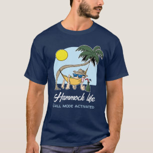 T-shirt Hammock Life Chill Mode Activé Drôle Cartoon