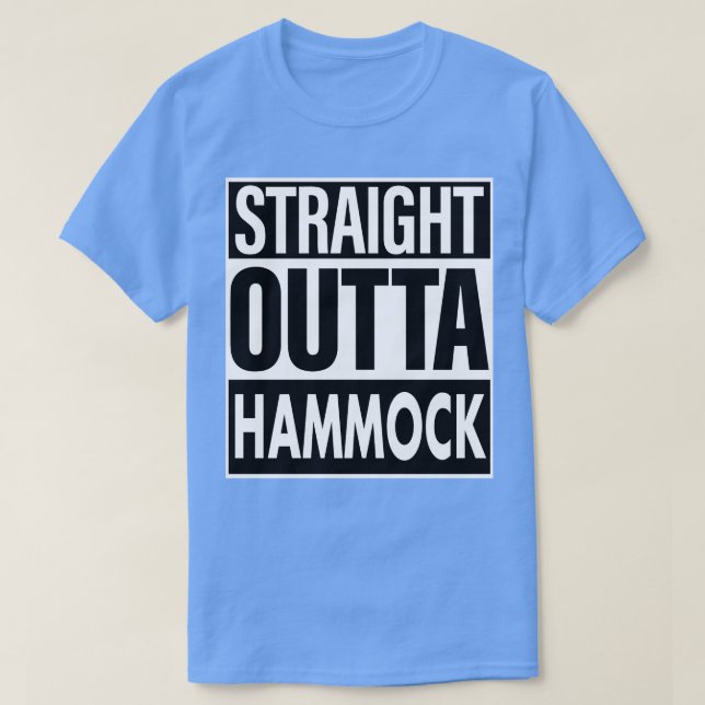 T-shirt Hammock Nom Stright Outta Hammock (Design devant)
