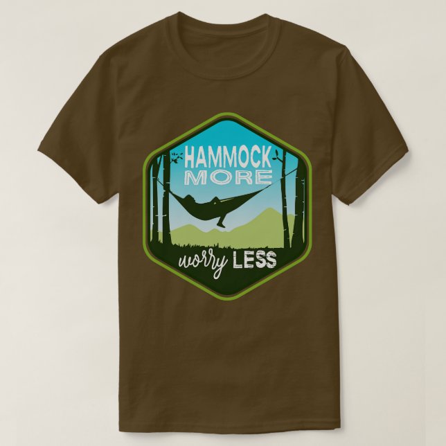 T-SHIRT HAMMOCK PLUS S'INQUIÈTE MOINS GRAND (Design devant)