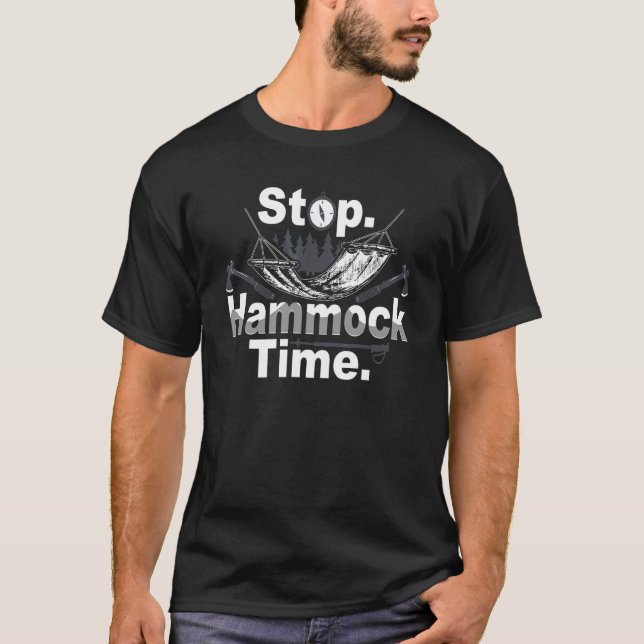 T-shirt Hammock Time Randonnée Graphisme Tee - shirt Rando (Devant)