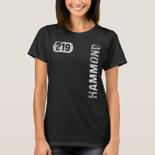 T-shirt Hammond Indiana 219 Area Code Retro Vintage