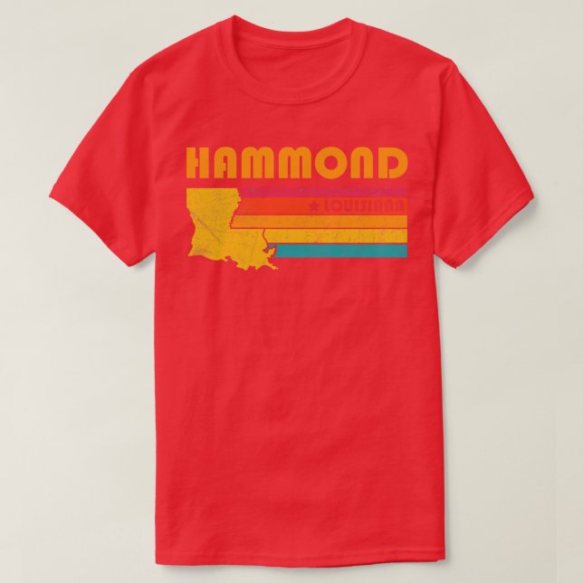 T-shirt Hammond Souvenir Vintage (Design devant)