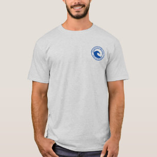 T-shirt Hampton Beach Blue Ocean Wave Circle Design