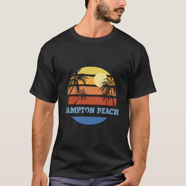 T-shirt Hampton Beach New Hampshire Nh Beach Us Cities (Devant)