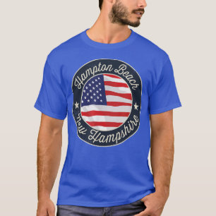 T-shirt Hampton Beach - T‑shirt souvenir patriotique du Ne