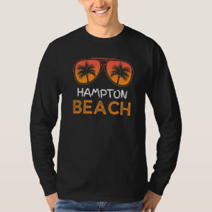 T-shirt Hampton Beach Vintage Retro Été Vacances en famill
