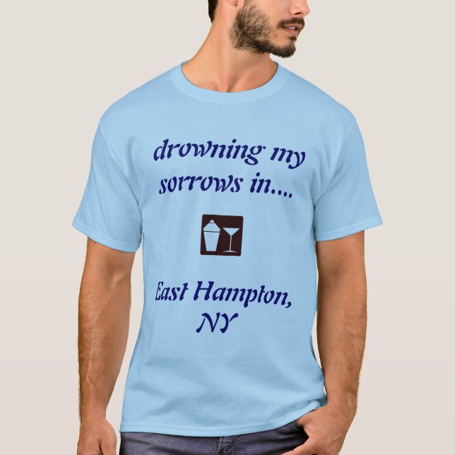 T-shirt Hampton est, CHEMISE POTABLE de NY ! (Devant)