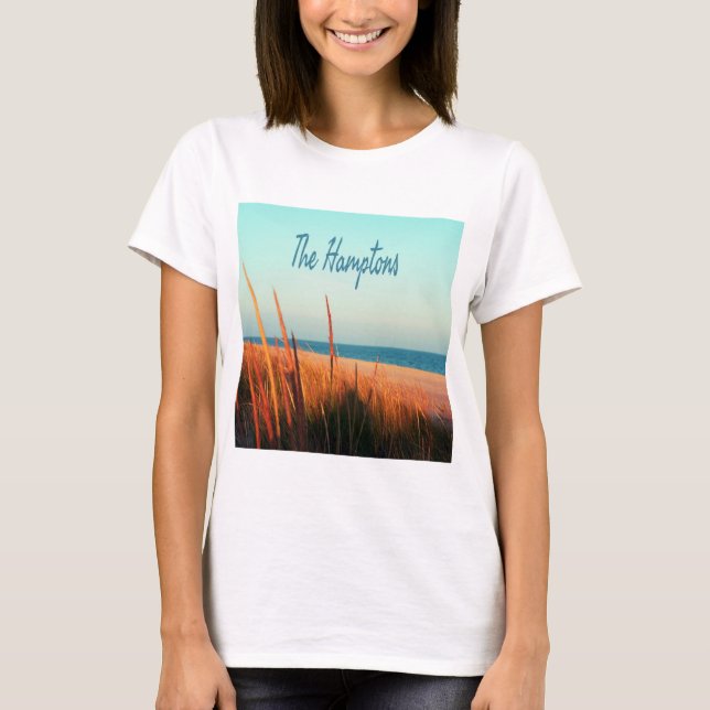 T-shirt Hamptons Beach Long Island New York (Devant)
