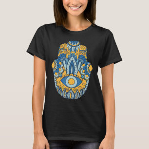 T-shirt Hamsa Hindouisme à la main Hamsa Eye Fatima Arabe 