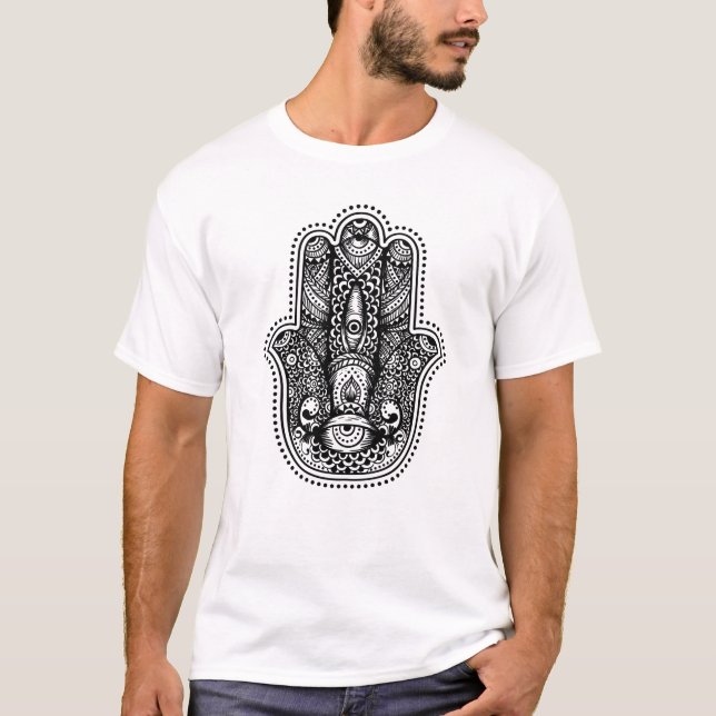 T-shirt Hamsa La Main de la déesse (Devant)