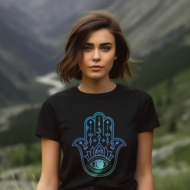 T-shirt Hamsa Oeil ou main Fatima Protection des yeux du m (Créateur téléchargé)